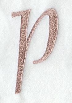 Dauphin Lower Case Letter p (3 Inch)