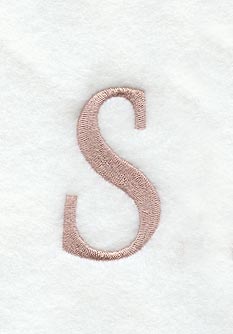 Dauphin Lower Case Letter s (3 Inch)