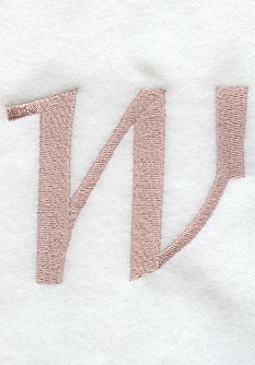 Dauphin Lower Case Letter w (3 Inch)