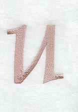Dauphin Lower Case Letter u (3 Inch)