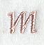 Dauphin Lower Case Letter m (3 Inch)
