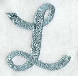 Flair Script Letter L (3 Inch)