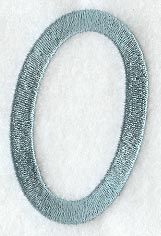 Flair Script Number 0 (3 Inch)