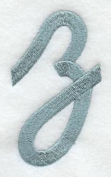 Flair Script Lower Case Letter z (3 Inch)
