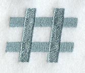 Flair Script Number Sign (3 Inch)