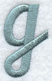 Flair Script Lower Case Letter g (3 Inch)
