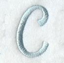 Flair Script Letter C (3 Inch)