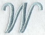 Flair Script Letter W (3 Inch)