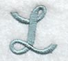 Flair Script Letter L (3 Inch)