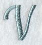 Flair Script Letter V (3 Inch)