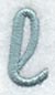 Flair Script Lower Case Letter l (3 Inch)