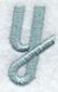 Flair Script Lower Case Letter y (3 Inch)
