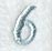 Flair Script Number 6 (3 Inch)