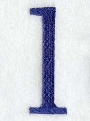 Schoolbook Lower Case Letter l (3 Inch)