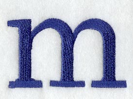 Schoolbook Lower Case Letter m (3 Inch)