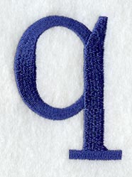 Schoolbook Lower Case Letter q (3 Inch)