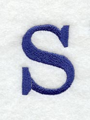 Schoolbook Lower Case Letter s (3 Inch)