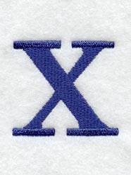 Schoolbook Lower Case Letter x (3 Inch)