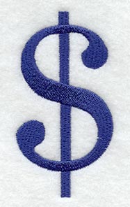 Schoolbook Dollar Sign (3 Inch)