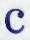 Schoolbook Lower Case Letter c (3 Inch)