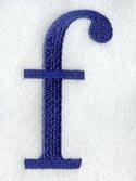 Schoolbook Lower Case Letter f (3 Inch)