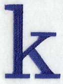 Schoolbook Lower Case Letter k (3 Inch)