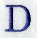 Schoolbook Letter D (3 Inch)