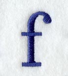 Schoolbook Lower Case Letter f (3 Inch)