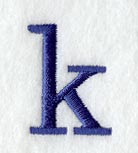 Schoolbook Lower Case Letter k (3 Inch)