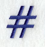 Schoolbook Number Sign (3 Inch)