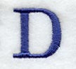 Schoolbook Letter D (3 Inch)