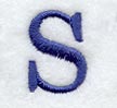Schoolbook Letter S (3 Inch)