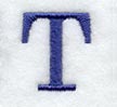 Schoolbook Letter T (3 Inch)