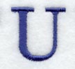 Schoolbook Letter U (3 Inch)