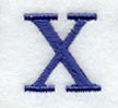 Schoolbook Letter X (3 Inch)