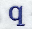 Schoolbook Lower Case Letter q (3 Inch)