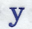 Schoolbook Lower Case Letter y (3 Inch)