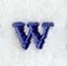 Schoolbook Lower Case Letter w (3 Inch)