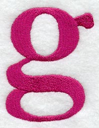 Garamond Lower Case Letter g (3 Inch)