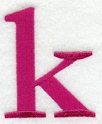 Garamond Lower Case Letter k (3 Inch)