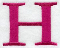 Garamond Letter H (3 Inch)