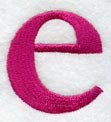 Garamond Lower Case Letter e (3 Inch)