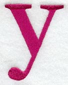 Garamond Lower Case Letter y (3 Inch)
