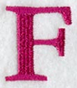 Garamond Letter F (3 Inch)