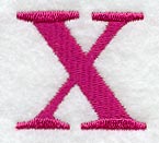 Garamond Letter X (3 Inch)