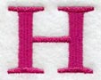 Garamond Letter H (3 Inch)