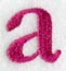 Garamond Lower Case Letter a (3 Inch)