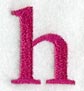 Garamond Lower Case Letter h (3 Inch)