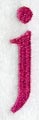 Garamond Lower Case Letter j (3 Inch)