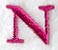 Garamond Letter N (3 Inch)